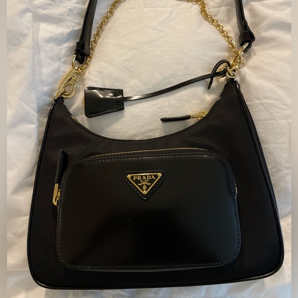 PRADA 2023 Re-Nylon and Brushed Leather Mini-Bag - Picture 15 of 15